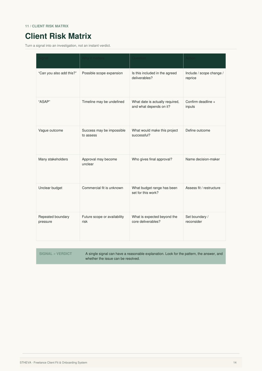 Freelance Client Fit & Onboarding System