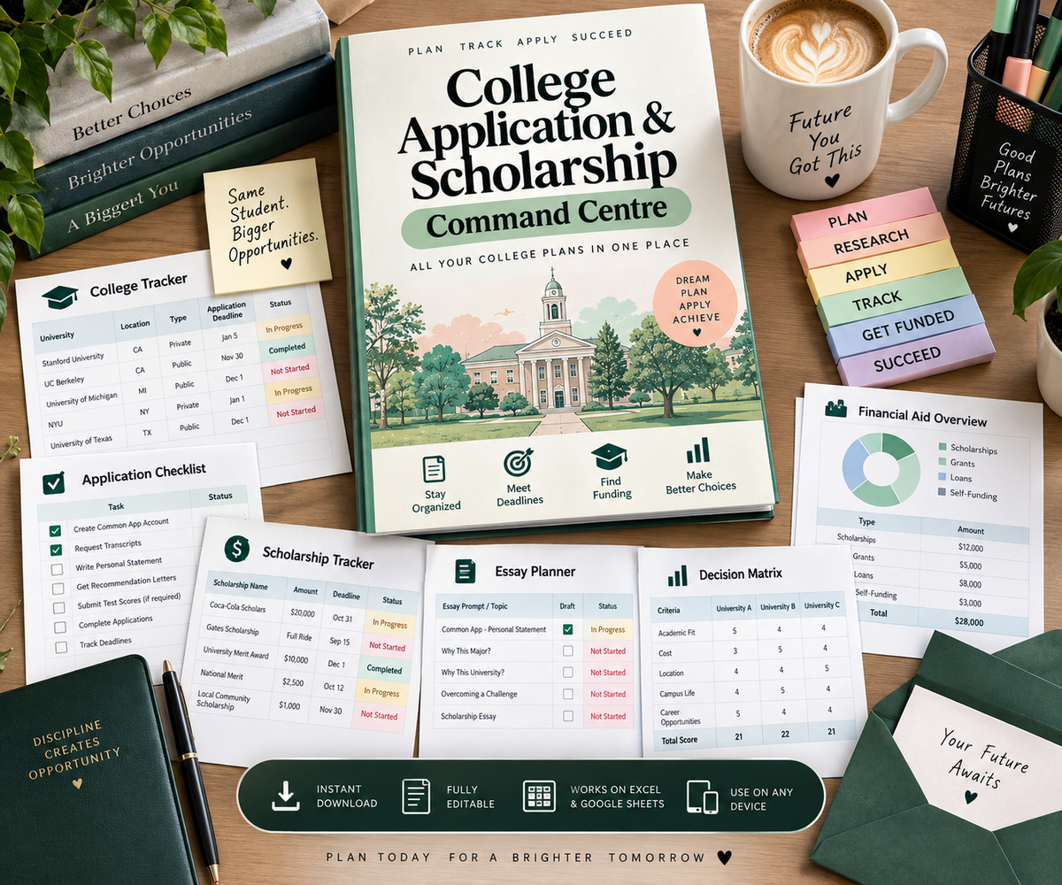 College Application & Scholarship Command Center