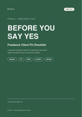 Freelance Client Fit Checklist