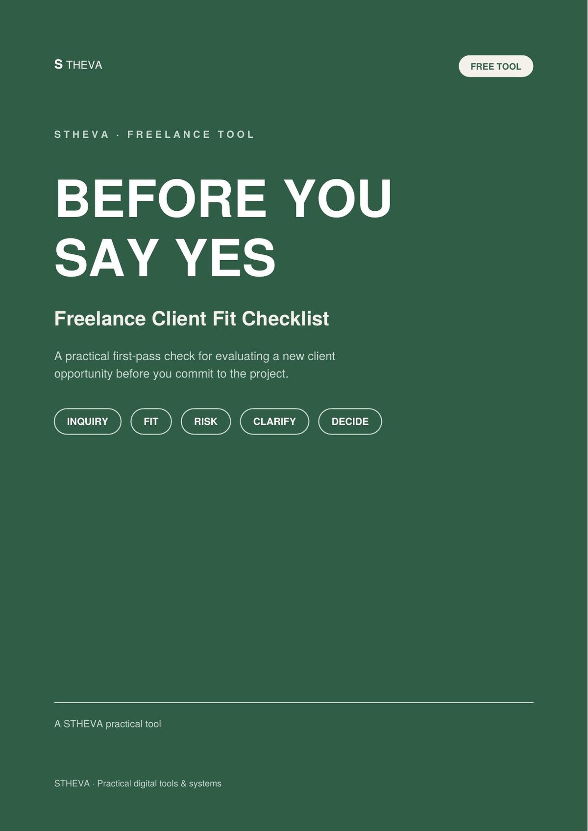 Freelance Client Fit Checklist