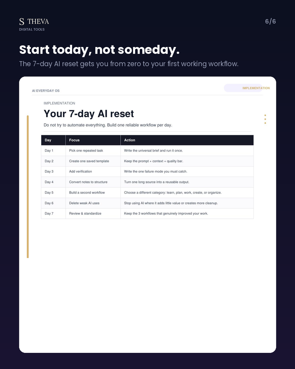 AI Everyday OS — Start today not someday